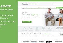 Awesome – One Page Business Template