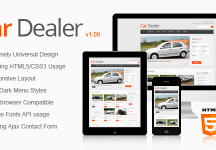 汽車經銷商響應HTML5 / CSS3模板