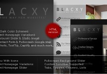 Blacxy溢價干凈現代的HTML / CSS模板