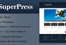 SuperPress主題,商業+投資+雜志HTML