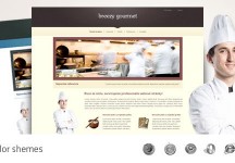 美食- HTML / CSS組合和業務模板
