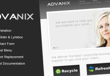 Advanix -公司業務HTML模板