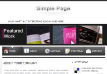 SimplePage -網站模板+組合