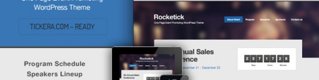 Rocketick -響應事件的著陸頁