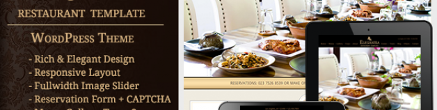 餐館和咖啡館Elegantia——WordPress主題