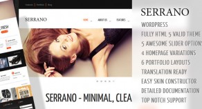 塞拉諾——企業創造性的WordPress HTML 5的主題