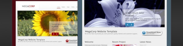 ——企業業務MegaCorp HTML模板