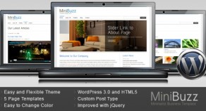 MiniBuzz – Minimalist 企業商務 WordPress 網站版型主題
