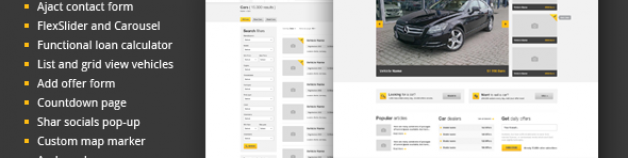 AutoMarket – HTML車輛市場模板