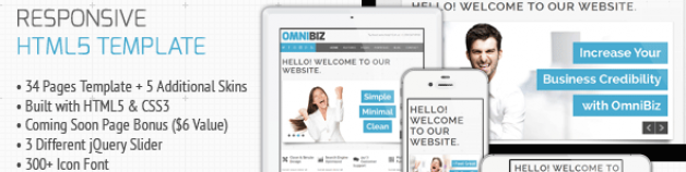 Omnibiz -響應溢價網站模板