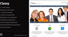 Classy 企業商務 & 產品作品展示 WordPress 網站版型主題