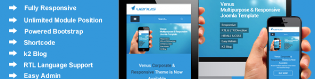 金星-響應多用Joomla模板