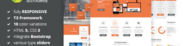 胡蘿卜——多用途Joomla模板