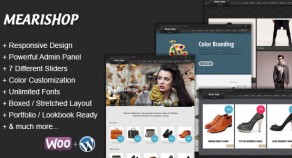 Mearishop – a Clean 響應式技術E-commerce 網站版型主題