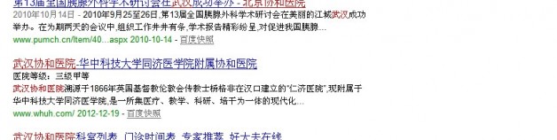 公立醫院搜索現級別信息對醫療SEO影響