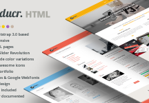 產品-業務/對開的HTML模板