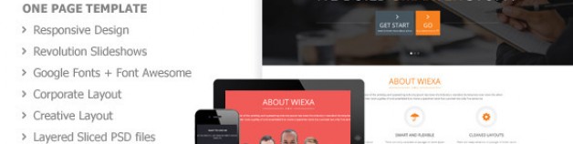WIEXA – Onepage響應HTML5模板
