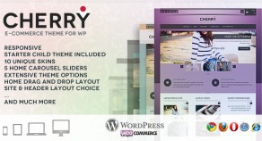 Cherry – 響應式技術 e-commerce 網站版型主題 for WordPress