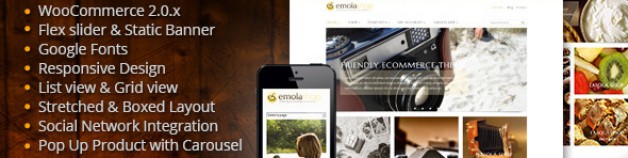 EmolaShop – A Friendly WordPress eCommerce 網站版型主題