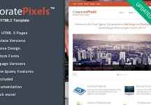 CorporatePixels -響應HTML5模板