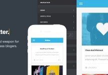 Writter – A Modern Grid Based 觸控行動手機 網站版型主題