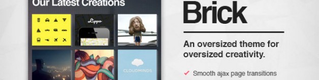 磚——創造性的Ajax WordPress主題