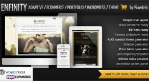 Enfinity – Adaptive Ecommerce 產品作品展示 WordPress 網站版型主題