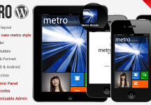 Metro 觸控行動手機 頂級優質 WordPress 觸控行動手機 網站版型主題