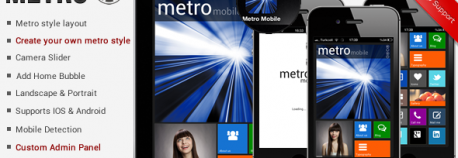 Metro 觸控行動手機 頂級優質 WordPress 觸控行動手機 網站版型主題