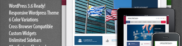 政治家響應WordPress主題