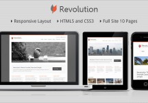 革命——極簡主義商業的HTML模板
