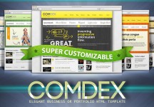 ——干凈和現代網站COMDEX模板
