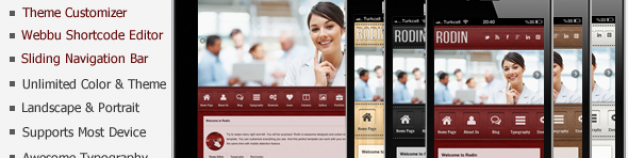 Rodin 觸控行動手機 網站版型主題 WordPress Version