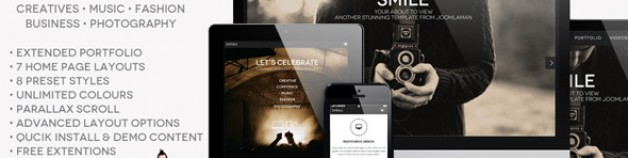 JM Omnia、多用途、響應Joomla模板