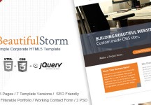 BeautifulStorm -簡單的企業HTML5模板