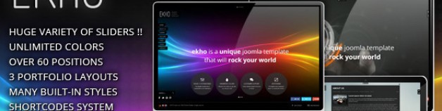 EKHO獨特的Joomla模板