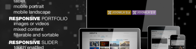 肯特強大的響應模板為Joomla !