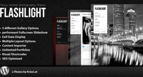 Flashlight – fullscreen background portfolio 網站版型主題