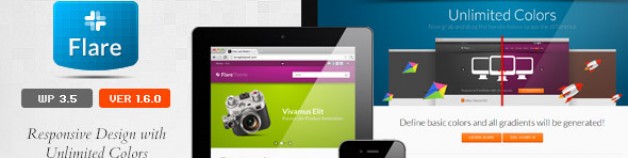 Flare – 響應式技術企業商務 & 產品作品展示 WordPress 網站版型主題