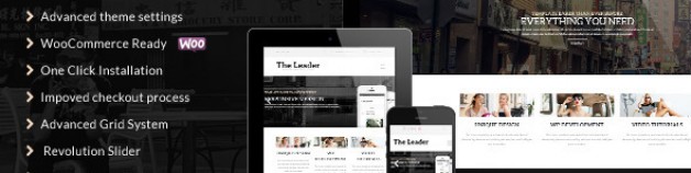 The Leader – Ecommerce 響應式技術M-Purpose 網站版型主題