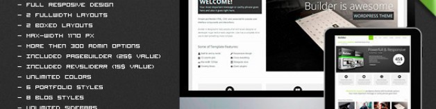 BUILDER – 響應式技術多用途 網站版型主題