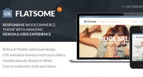 Flat 響應式技術WooCommerce 網站版型主題