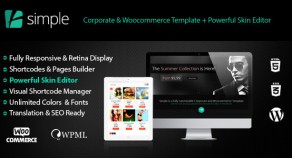 Simple | Woocommerce 公司企業+ Skin Editor Pro