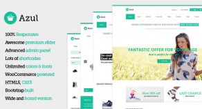 Azul – 響應式技術多用途 WooCommerce 網站版型主題