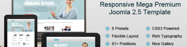 i-Bizz Joomla模板響應兆溢價