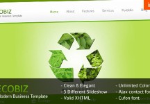 ECOBIZ——企業和業務的HTML模板