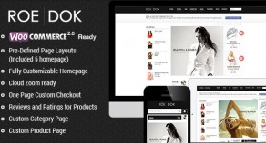 WooCommerce WordPress 網站版型主題 – RoeDok