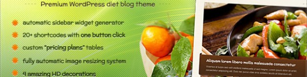 ——飲食& Fietness Botanica WordPress主題