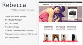 Rebecca – 頂級優質 響應式技術WooCommerce 網站版型主題