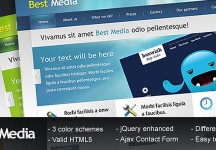 BestMedia – HTML模板用于商業和投資組合